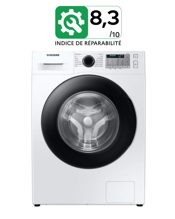 Lave-linge ecobubble SAMSUNG 9kg - WW90TA046TT - Indice de Réparabilité