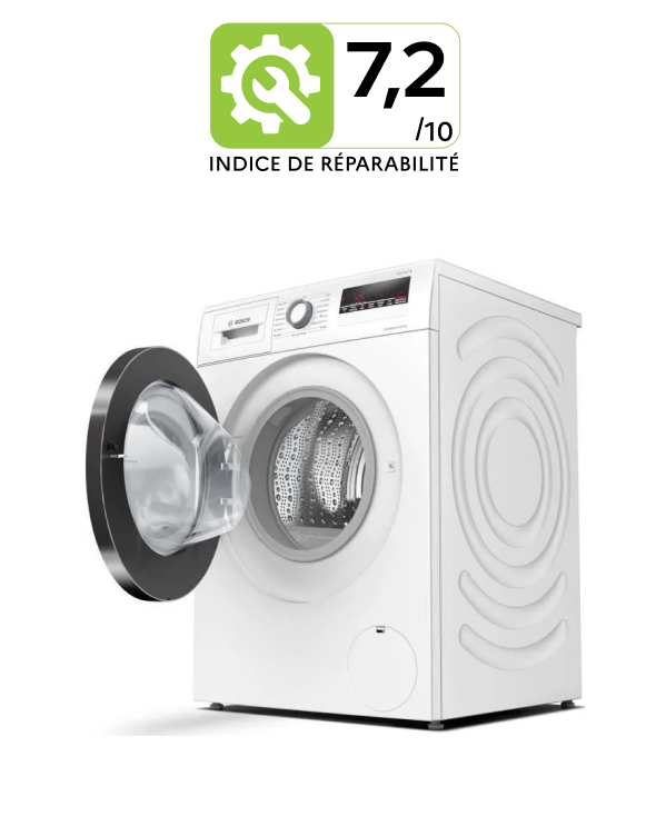 Lave-linge hublot BOSCH WAN28209FF Série 4 - 9 kg - Moteur induction - Fin  différée - 1400 tours/min - Blanc - Indice de Réparabilité