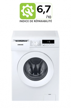 Lave-linge hublot SAMSUNG WW70T301MWW - 7 kg - L60cm - 1200 trs/min - Blanc