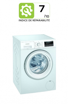 Lave-linge hublot SIEMENS WM14N218FF - 8 kg - Induction - 1400 trs/min - Blanc