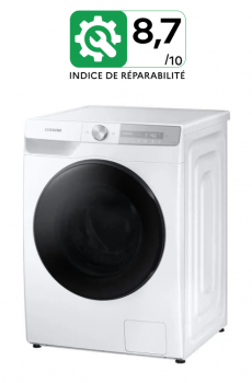 Lave-linge hublot SAMSUNG QuickDrive WW10T734DBH - 10,5 kg - Induction - 1400 trs/min - Blanc