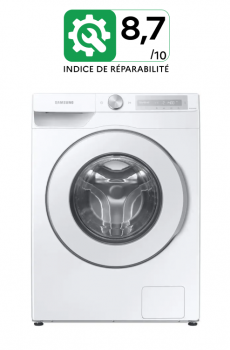 Lave-linge hublot SAMSUNG Ecobubble WW90T634DHH - 9 kg - Induction - 1400 trs/min - Blanc