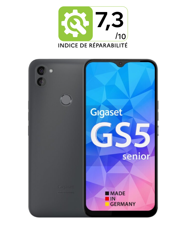 Smartphone Gigaset GS5 senior - Indice de Réparabilité